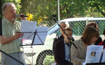 Traditionelles Duett Sarah und Philipp - im 2008 mit "Fly with me and take the sky"