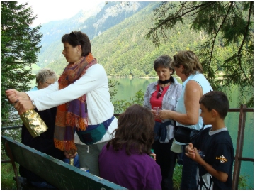 ex-team-d Wanderung Klöntalersee August 2007 - erste Abschnittsfeier