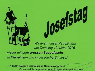 Flyer A4 doppelseitig Seppefest 2016