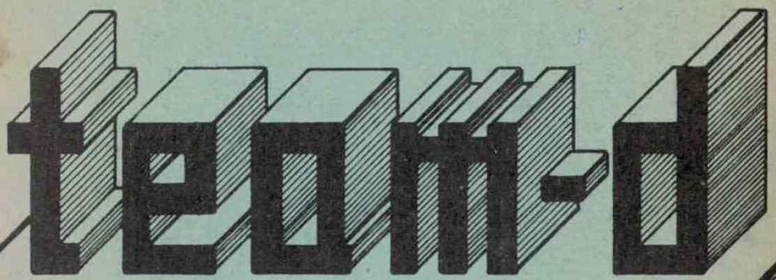 Schriftzug aus dem Titelblatt team-d Liederbuch vom 7.7.77 