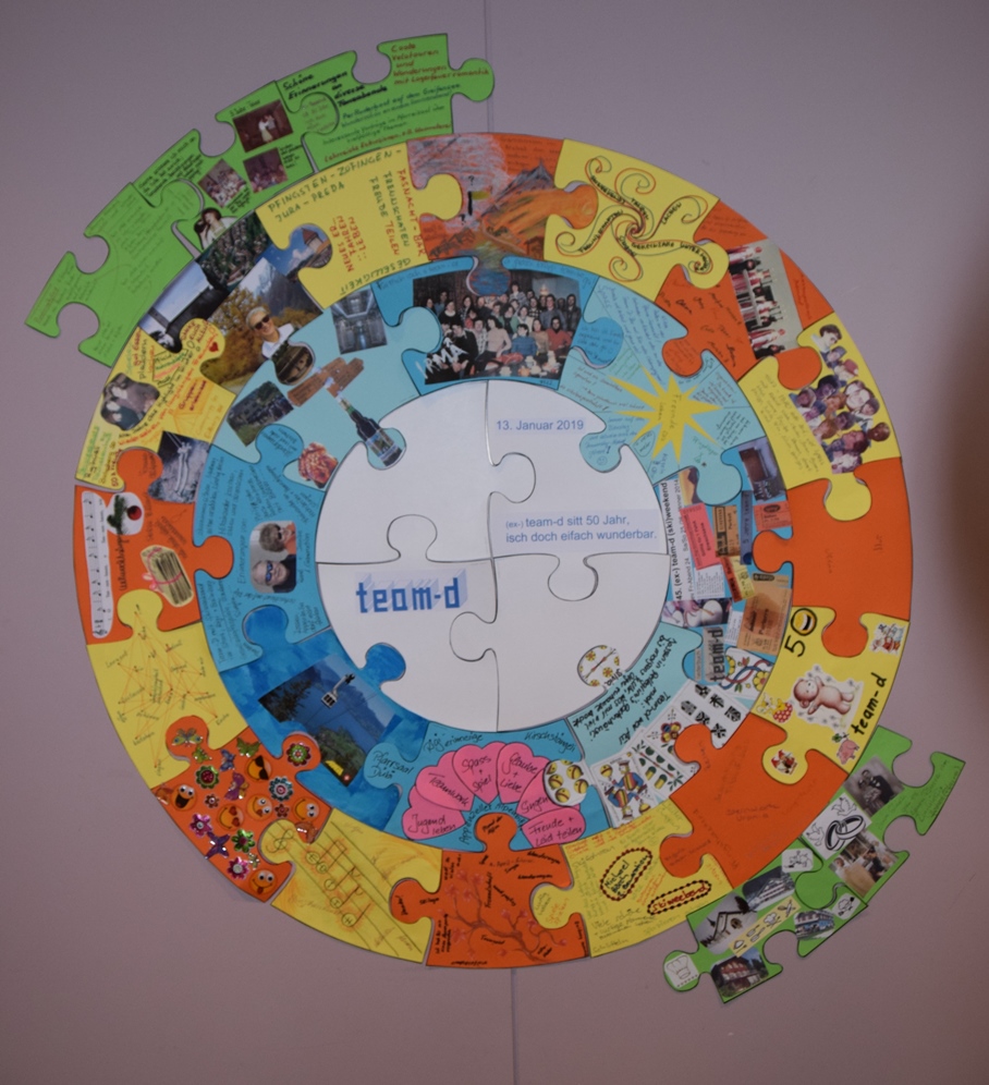 Jedes konnte ein Puzzleteil nach seinem Guste gestalten,