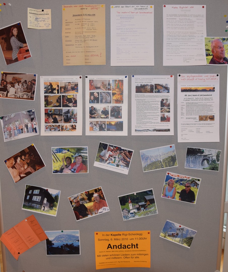 Ausstellung auf mehreren Stellwänden - Wand 3  ...  ähm, wer war das schon wieder oben links?