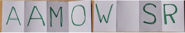 AAMOWSR Buchstabensalat